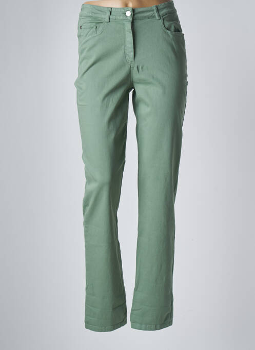 Pantalon slim verde GUY DUBOUIS femeie