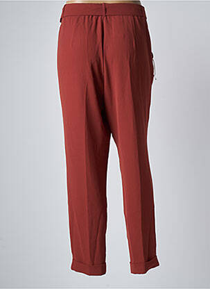 Pantalon drept țesătură crep mărime normală maro ANDAM femeie