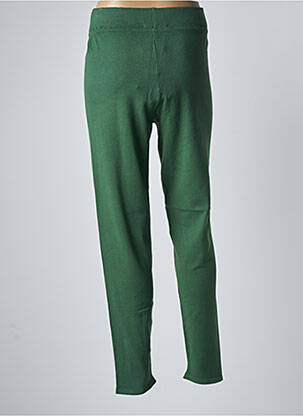 Pantalon slim talie elastică mărime normală verde ANDAM femeie