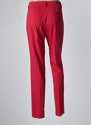 Pantalon chino țesătură poplin mărime normală roșu LCDN femeie
