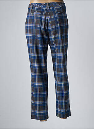 Pantalon chino țesătură poplin mărime normală albastru SEE THE MOON femeie