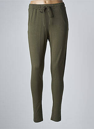 Pantalon slim verde KAFFE femeie