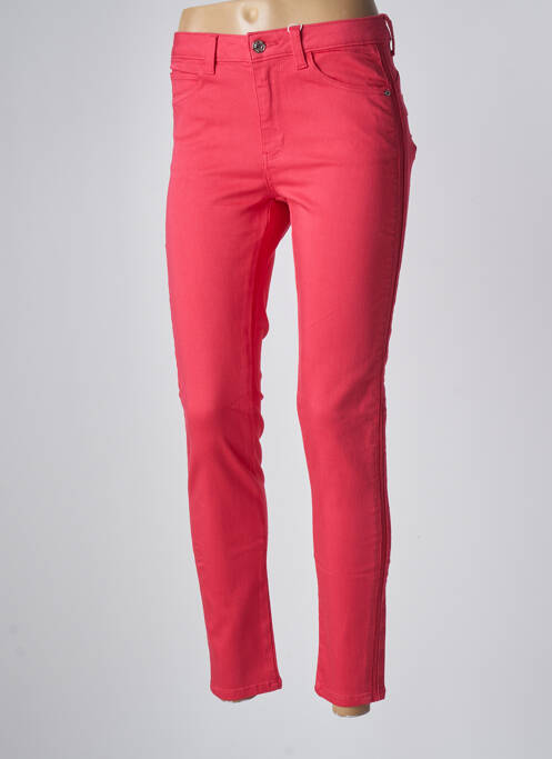 Pantalon slim roșu C'EST BEAU LA VIE femeie