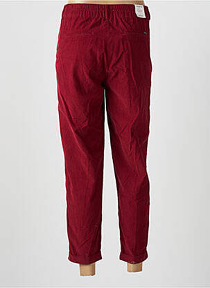 Pantalon 7/8 talie înaltă talie înaltă roșu KANOPE femeie