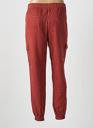 Pantalon cargo talie elastică mărime normală portocaliu LCDN femme