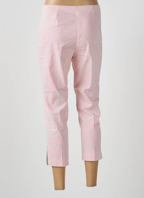 Pantalon trei sferturi roșu FICELLE femeie