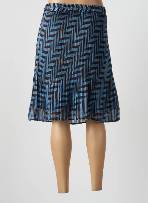 Fustă midi croială evazată albastru CREAM femme