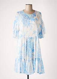 Rochie scurtă mâneci scurte mâneci scurte albastru TWINSET femeie