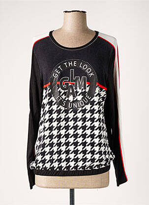 Top țesătură jersey mâneci lungi negru TUZZI femme