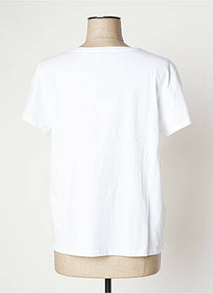 Tricou croială dreaptă mâneci scurte alb MARELLA femeie