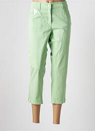 Pantalon trei sferturi croială dreaptă mărime normală verde ZERRES femme