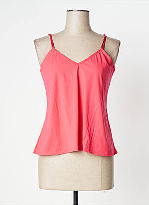 Top/caraco efect material satinat roz LOUISA BRACQ femeie