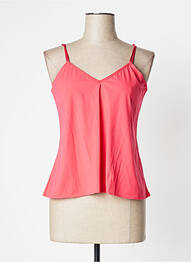 Top/caraco efect material satinat roz LOUISA BRACQ femme