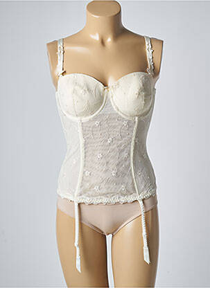 Corset/jartieră efect material satinat bej EPRISE BY LISE CHARMEL femeie