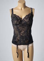 Corset/jartieră efect material satinat negru EPRISE BY LISE CHARMEL femme