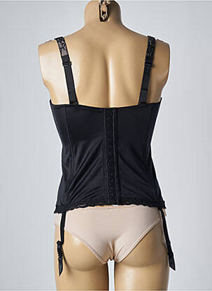 Corset/jartieră efect material satinat negru EPRISE BY LISE CHARMEL femeie