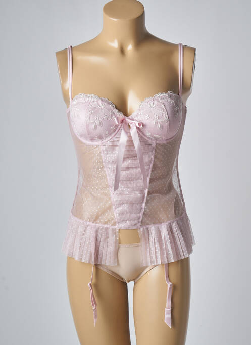 Corset/jartieră top sutien modelat roz CHRISTIES femme