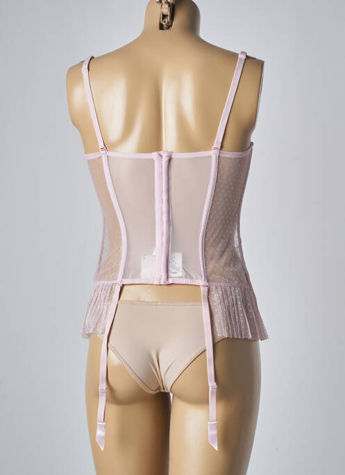 Corset/jartieră top sutien modelat roz CHRISTIES femme