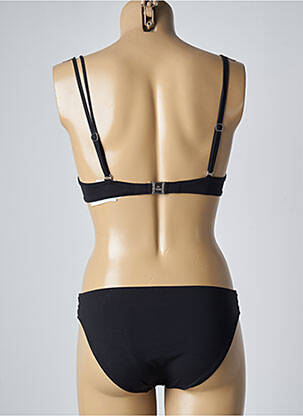 Costum de baie din două piese închidere cu agrafă top sutien push-up negru LISE CHARMEL femeie
