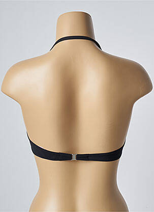 Sutien de costum de baie elasticitate sutien balconet cu decolteu înalt negru ANTIGEL femeie