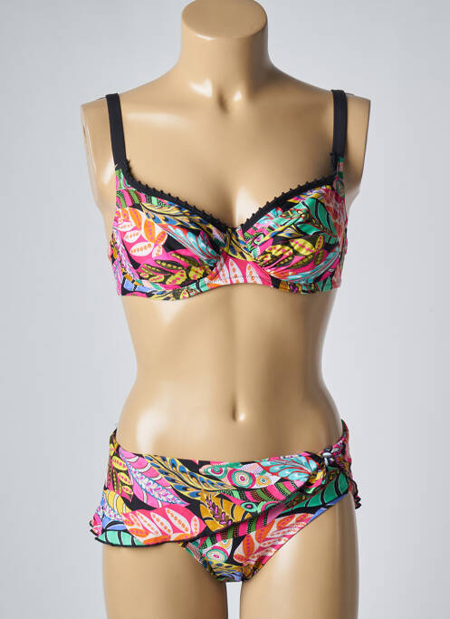 Costum de baie din două piese roz ANTIGEL femeie