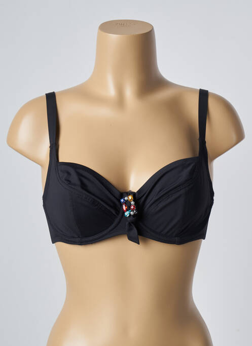 Sutien de costum de baie negru ANTIGEL femeie