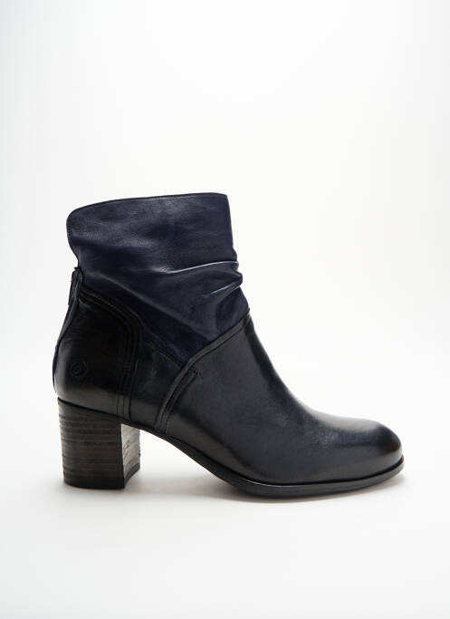 Botine/ghete material neted toc de 4 la 6 cm albastru CASTA femme