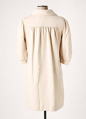 Rochie scurtă mâneci 3/4 mâneci 3/4 bej THE KORNER femeie