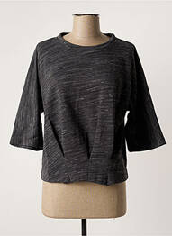 Top țesătură jersey mâneci 3/4 gri PAN femme