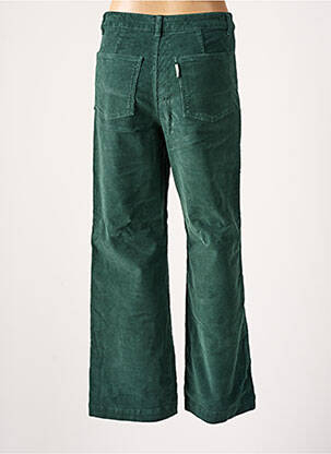 Pantalon evazat elasticitate talie înaltă verde MUS & BOMBON femeie