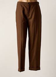Pantalon drept maro LEON & HARPER femeie