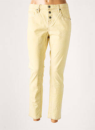 Pantalon slim galben SCHOOL RAG femeie