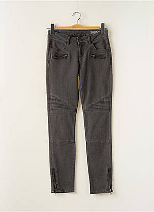 Blugi skinny gri SCHOOL RAG femeie