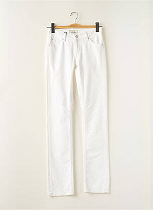 Blugi cu croială dreaptă alb SCHOOL RAG femeie