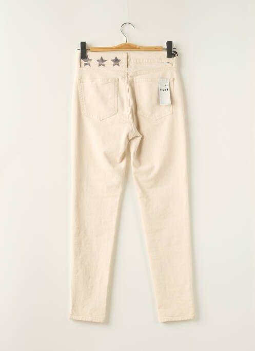 Pantalon slim bej FIVE femeie