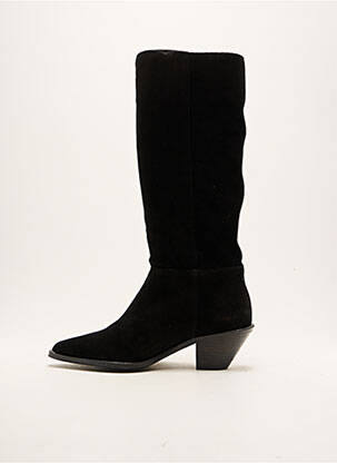 Cizme cubanez toc de 4 la 6 cm negru BA&SH femeie