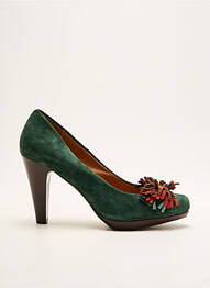Pantofi cu toc vârf ascuțit toc de 7 la 9 cm verde COULEUR POURPRE femeie