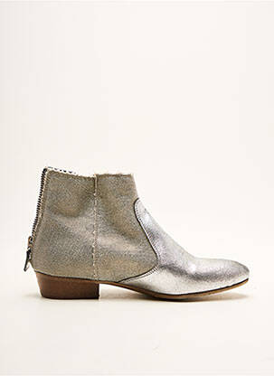 Botine/Ghete argintiu MELINE femeie