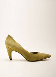 Pantofi cu toc nubuc toc de 4 la 6 cm verde NOE femme
