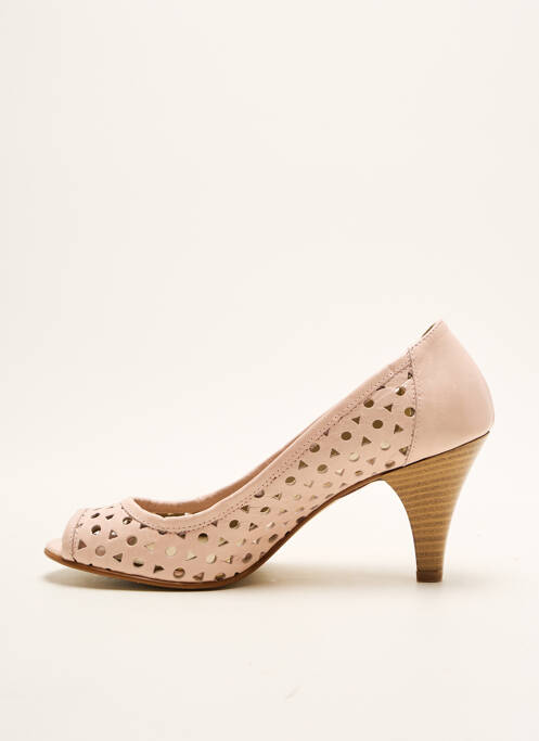 Pantofi cu toc roz NOE femeie