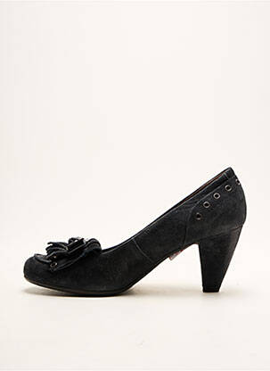 Pantofi cu toc nubuc toc de 4 la 6 cm albastru JANET & JANET femeie