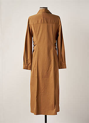 Rochie midi mâneci lungi mâneci lungi bej B.YOUNG femeie