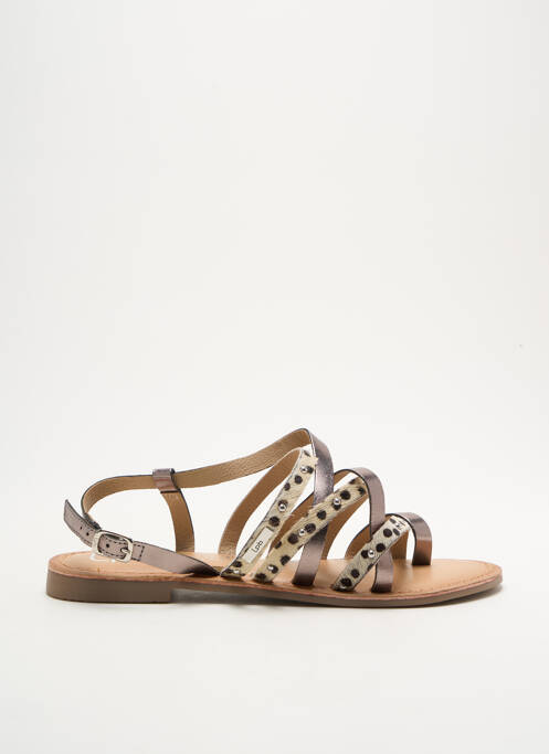 Sandale/Pantofi decupați argintiu LES P'TITES BOMBES femeie