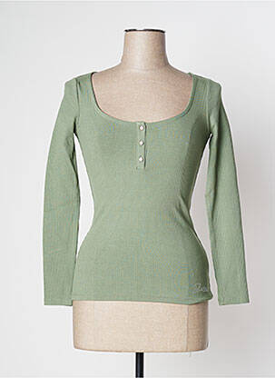 Tricou mâneci lungi mâneci lungi verde GUESS femeie