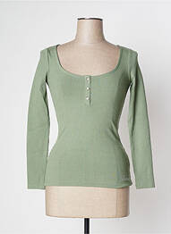 Tricou mâneci lungi mâneci lungi verde GUESS femeie