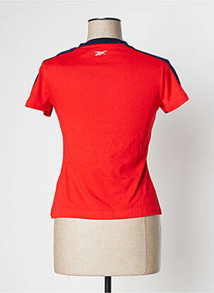 Tricou serigrafie mâneci scurte roșu REEBOK femeie