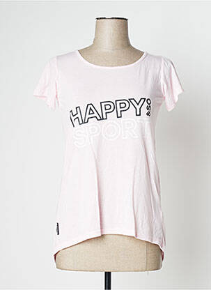 Tricou roz HAPPY femeie