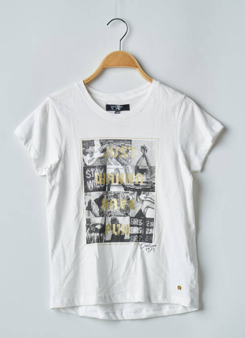 Tricou alb DEELUXE fată
