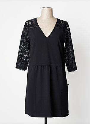 Rochie scurtă mâneci 3/4 mâneci 3/4 negru FREEMAN T.PORTER femeie