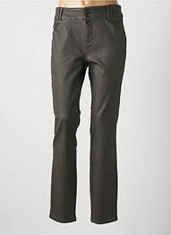 Pantalon slim țesătură acoperită mărime normală verde STREET ONE femme